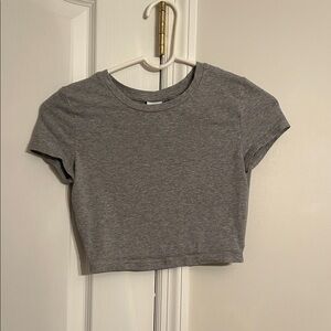 TNA Gray Cropped T-Shirt